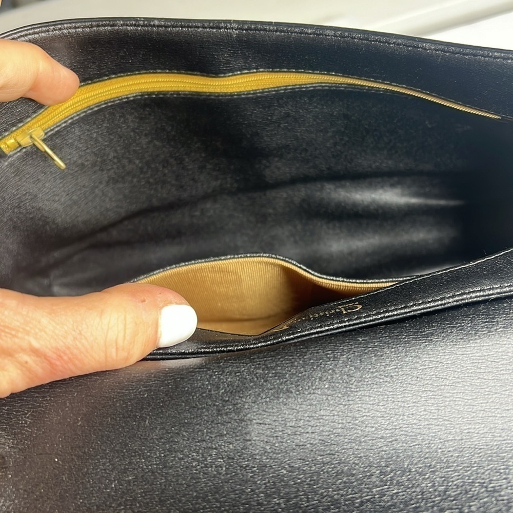 Christian Dior Black Leather Vintage Handbag Crossbody Bag - Picture 13 of 16